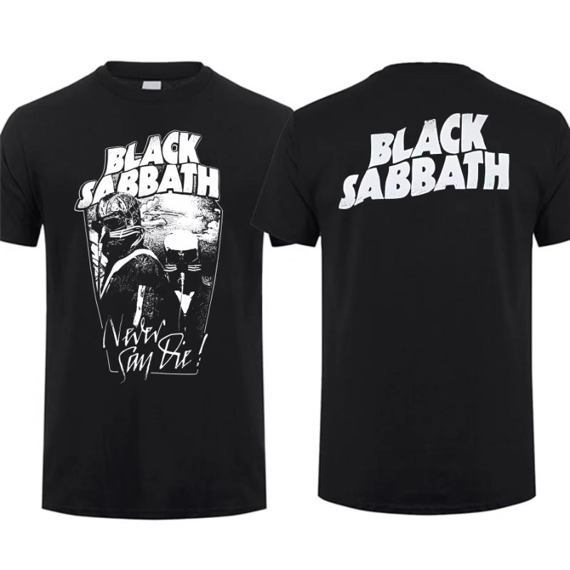 Amazing Tees Men Black Sabbaths Vol 4 T Shirt Double-sided Casual T-shirt Male T-shirts Graphic Short Sleeve Comfortable