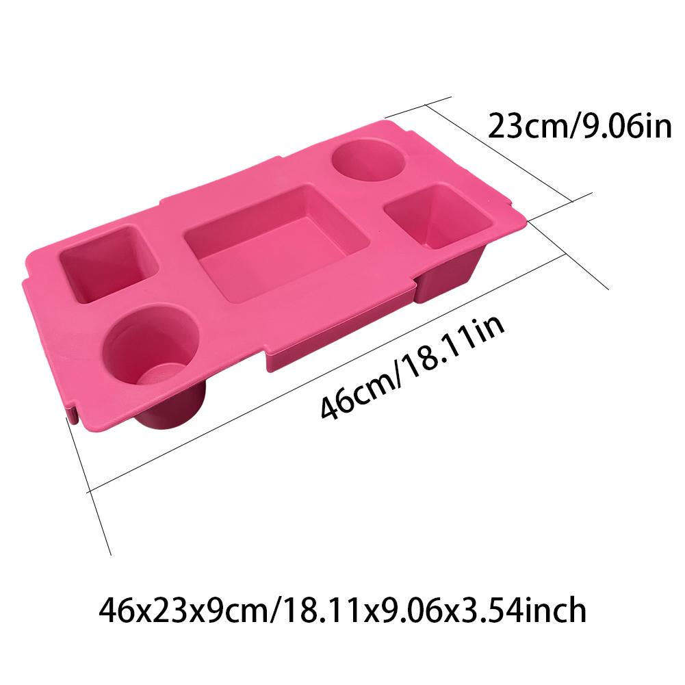 EVA Phone Storage Lid Cup Organizer Holder Rack Bag Top Snack Tray Waterproof Soft Cover Divider for Beach Trip Camping Travel