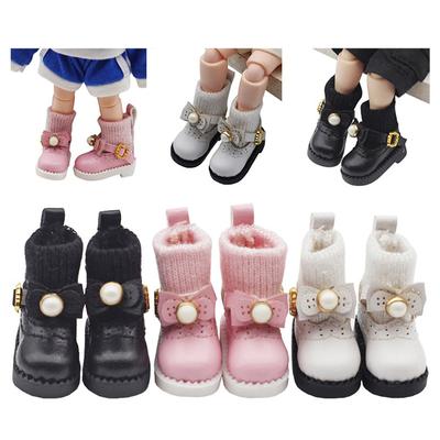 Ob11 Dod 1/12 Bjd Doll Shoes Casual Hand-Made Faux Leather Shoes Doll Shoes