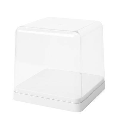 Průhledný úložný box na figurky s krytem, prachotěsný, stohovatelný, bílý