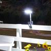 Solar Motion Sensor Wall Lights, Solar Powered Security Flood Lights, Auto On/Off Waterproof Fence Lights for Deck Patio Porch