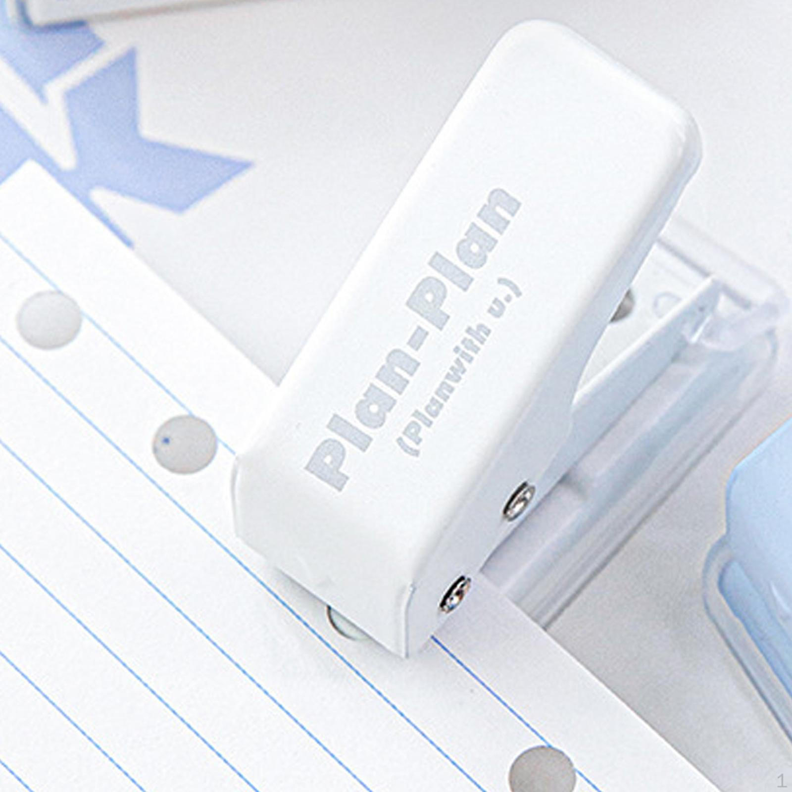 

Мини-перфоратор для бумаги с 1 отверстием, инструмент 6 мм, экономящий труд, противоскользящее основание, круговой резак ручной работы синий