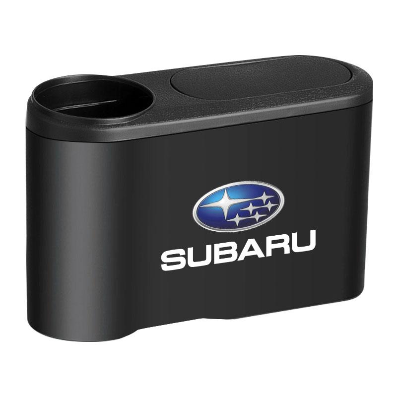 Hanging Car Trash Can Auto Emblem Garbage Box Accessories For Subaru Impreza STI Forester Outback XV Crosstrek Legacy WRX