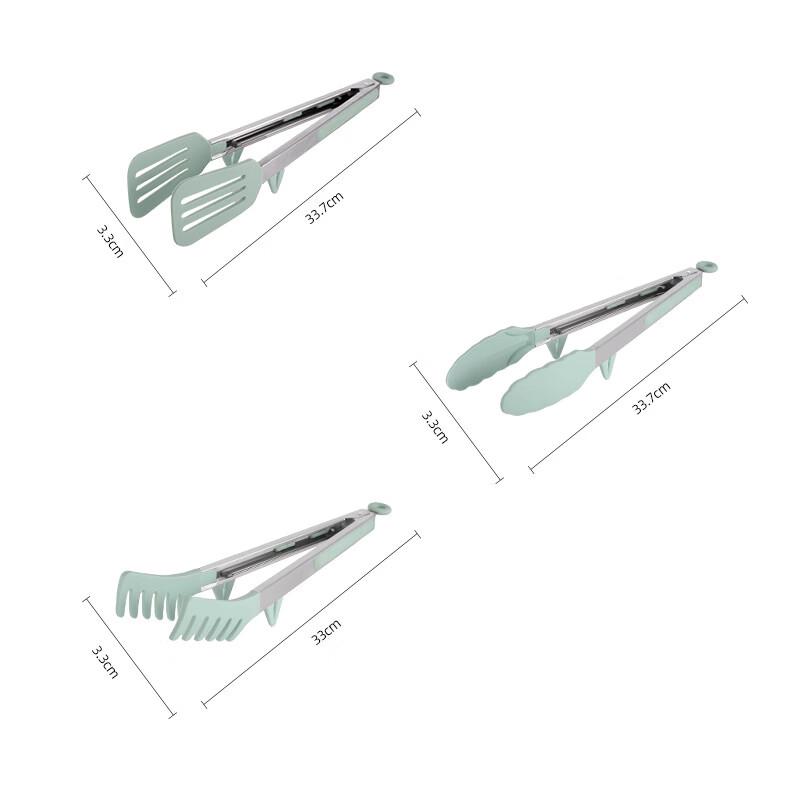 SMVP Multifunction Silicone Slotted Food Tongs