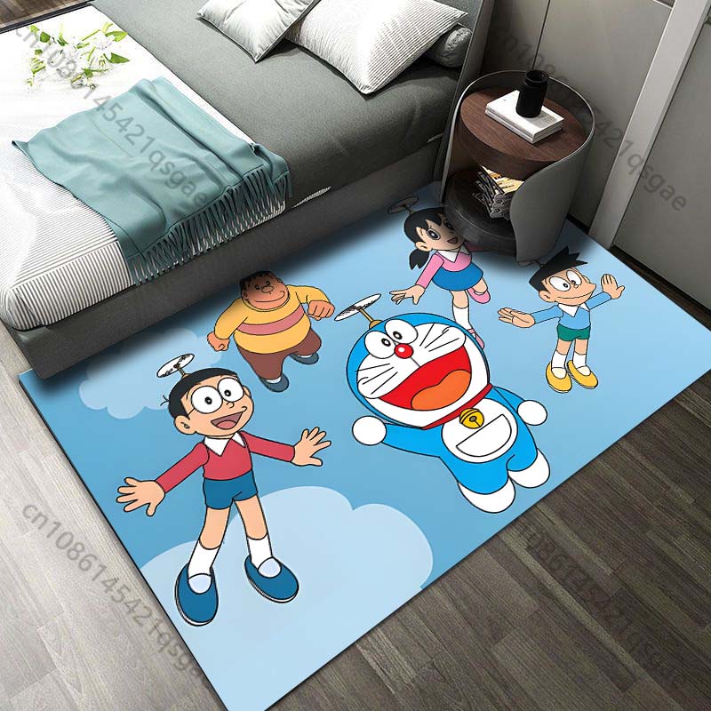 Japan D-Doraemon with Friends Print Carpet for Living Room Bedroom Kid's Room Home Decor Non-slip Mat Area Rug Luxury Gift