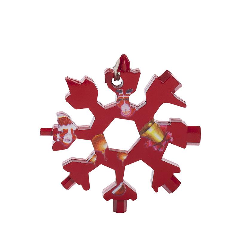 18-in-1 Sniego pūslės daugiafunkcis įrankis: Nešiojamas šešiakampis/aštuonkampis raktas ir atsuktuvas