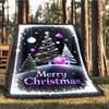 1pc Christmas Decorations Outdoor Soft Polyester Flannel Throw Blanket Versatile for All Seasons , Soft , Cozy , Warm All Season Quilted Throw ,