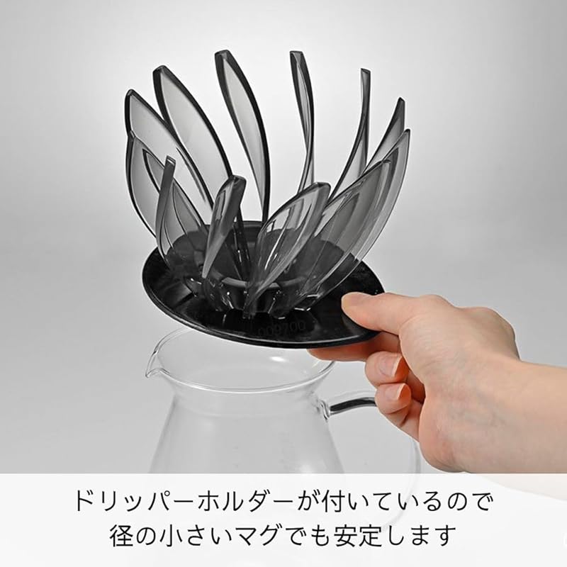 HARIO V60 dripper SUIREN 02 black For 1~4 cups coffee hand drip spiral rib VDSU-02-TB