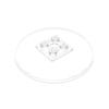 Non-Toxic 10Pcs 44375 6X6 Inverted Building Block Radar Dish High-Tech Hollow Studs Compatible Diy Moc Accessories Toy