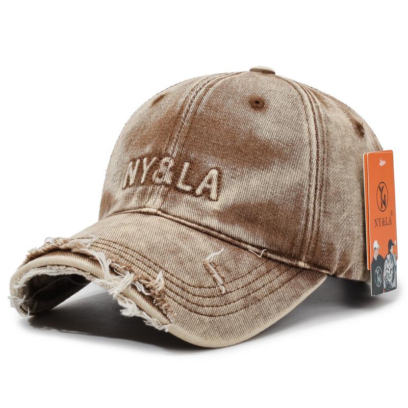 New Retro and Old Washed Alphabet Baseball Cap Women's Spring and Summer Casual Versatile Fashion Sunshade Cap