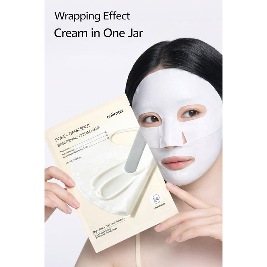 CELIMAX Pore & Dark Spot Brightening Cream Wrapping Mask (4 Sheets) (3 Options)