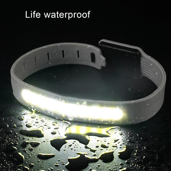 LED Armband Night Running Light Adjustable Buckle Rechargeable Reflective Armbands High Visibility Light-Up Band Outdoor Sports Cycling Accessories