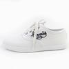 Makellose HERMES Sneaker Innocent gestickte Aufnäher weißes Canvas Damen 38.5 Gebraucht