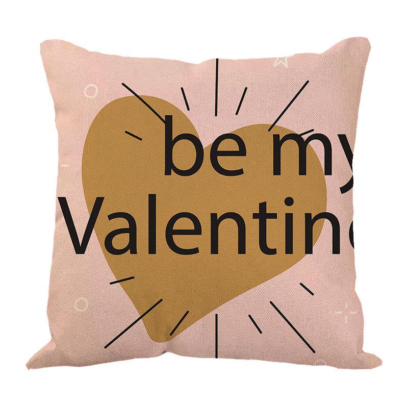 New Valentine's Day Love Letter Pattern Pillow Cover Sofa Pillow Cover