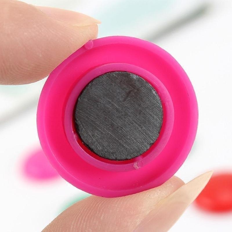 5 Pezzi Design Rotondo Magnete per Frigorifero Lavagna Bianca Magneti Pulsanti