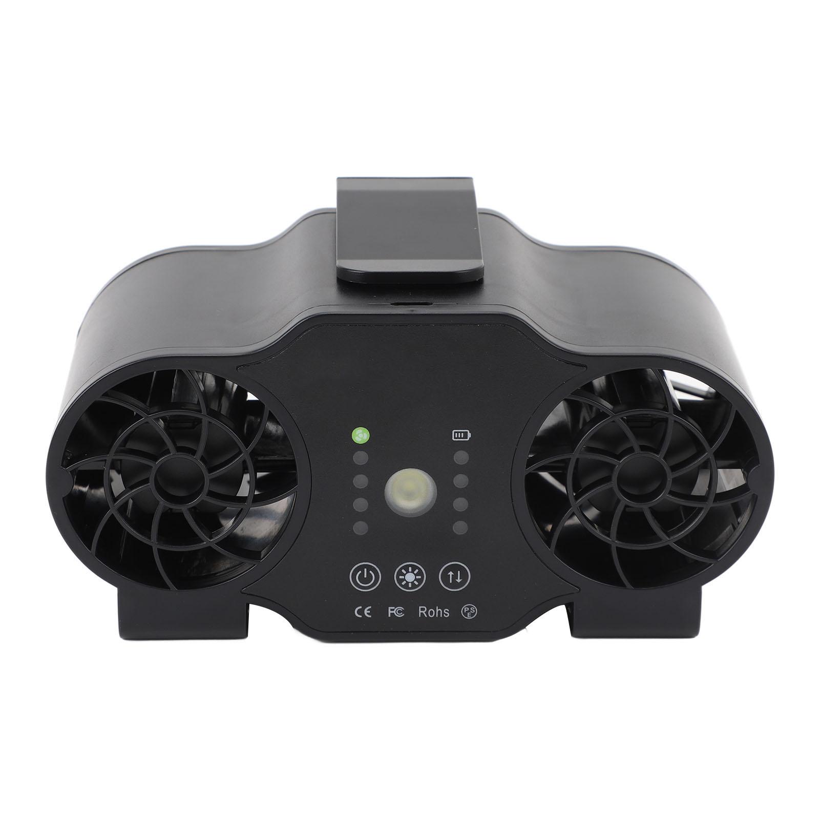 

Поясной вентилятор с клипсой, 4 скорости, вращение вперед-назад, USB-перезаряжаемый летний охлаждающий вентилятор со шнурком для подвешивания