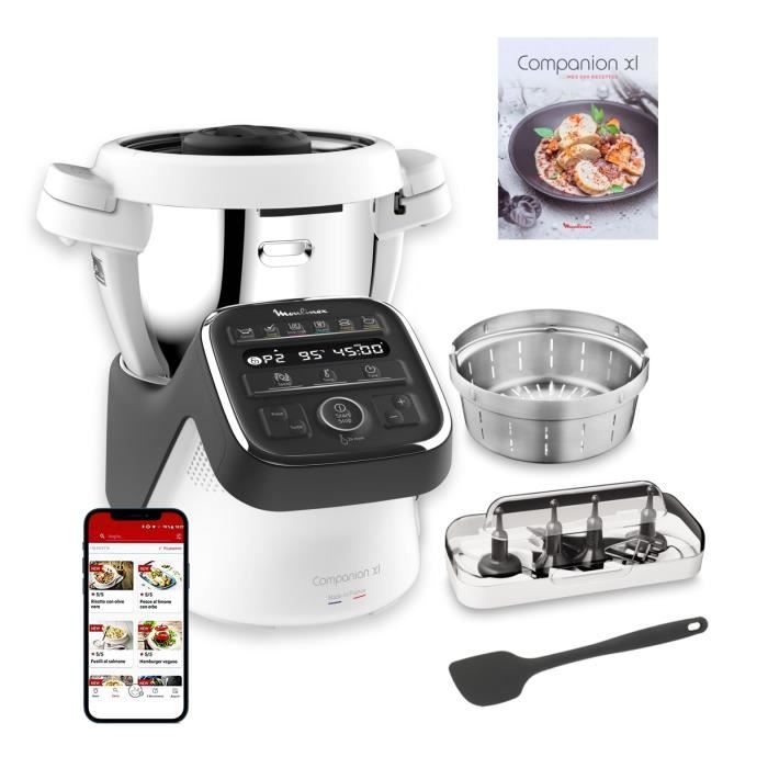 Moulinex Multifunction Food Processor, 14 Operating Modes, Unlimited Recipes, Made In France, Companion XL HF80C800