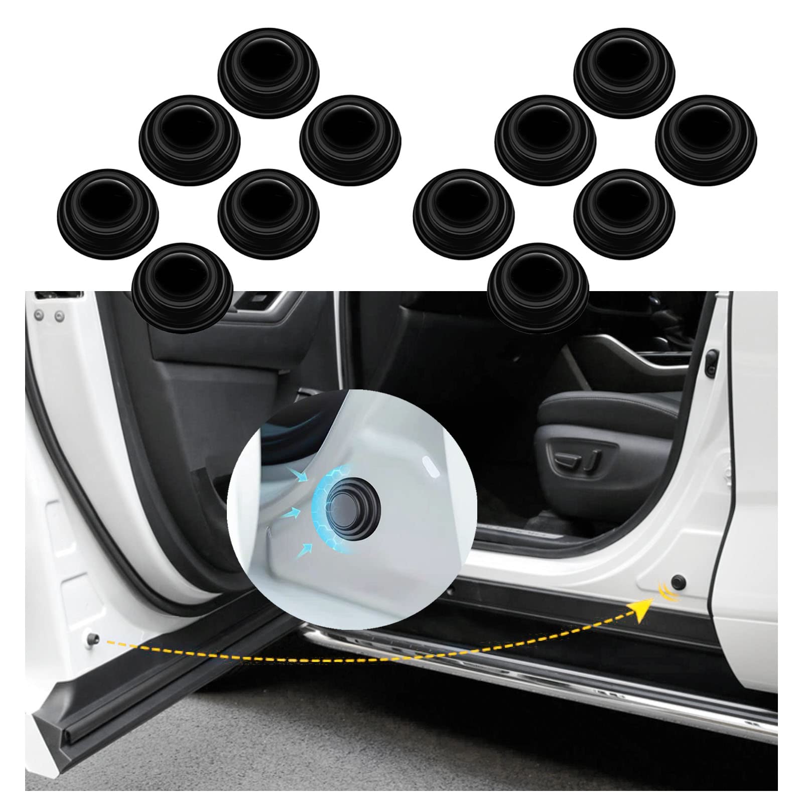 

Door Noise Isolation Shock Absorber Compatible with High Jet Truck Jumbo S200P / S210P чёрный