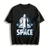 Vintage Space Shuttle Abenteuer Grafik T-Shirt Unisex Lässig Cooles Oberteil Reines Baumwoll-T-Shirt