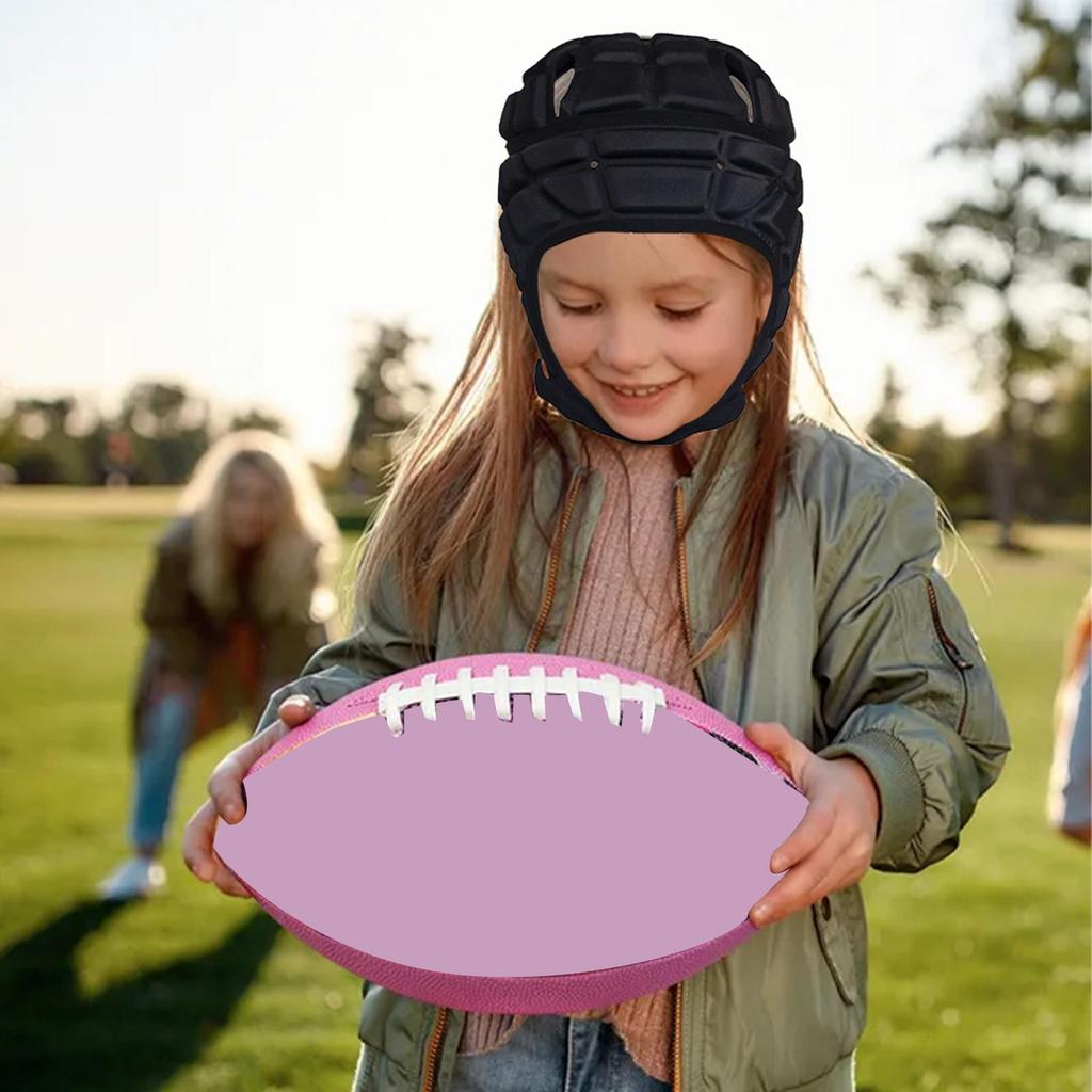 Children's Rugby Helmet, Flag, Football Softly Padded, Soccer Headgear for