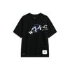 Li Ning Wade Kollektion T-Shirts Unisex Schwarzer Rundhalsausschnitt Mittlere gerade Passform AHST335-1