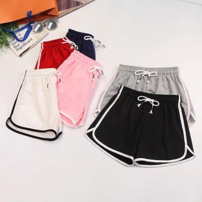 Women's Sports Shorts Spring and Summer Edging Pants Plus Size Loose and Slimming Student Wide-leg Casual Pants