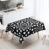 Tovaglia Geometrica Semplice Rettangolare Bianca e Nera Impermeabile Decorazione Tavolo Matrimonio Ristorante Cucina Casa