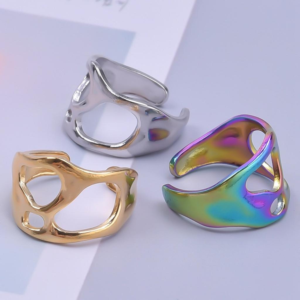 Adjustable Rings Fashion Finger Jewelry Opening Rings Alloy Texture Suitable for Daily and Party Various Occasion