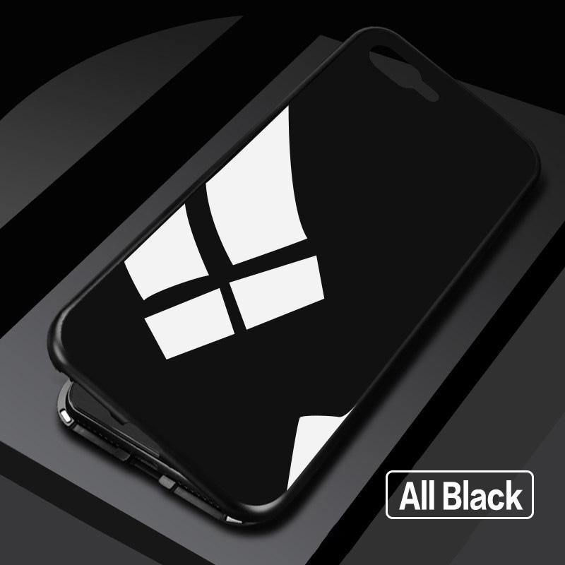 2 IN 1 Glass 360 Degree Full Protection Phone Case For iPhone 11 Pro Max Back Cover With Magnetism