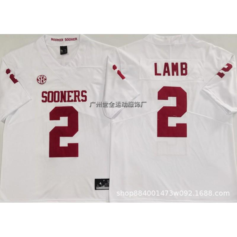 Oklahoma Sooners Football Jersey Cotton Blend Embroidered College Team Sportswear Men