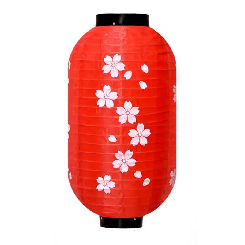 Japan Style Sakura Lantern Chinese Oriental Style Plum Blossom Silk Cloth Lantern Restaurant Wedding Party Festival Decor Gifts