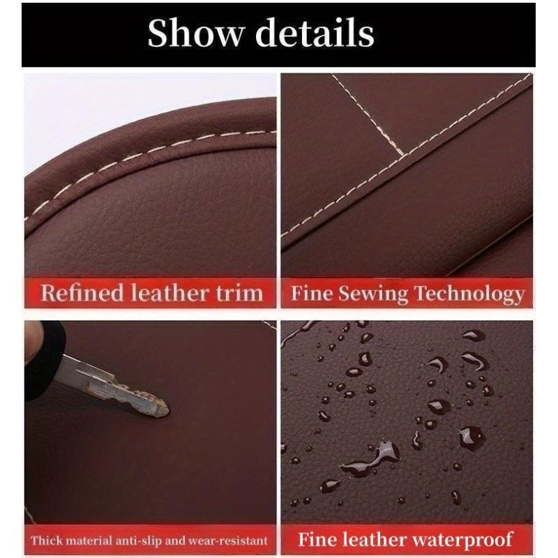 Premium All-in-One Auto Rücksitz Organizer Faltbarer Tisch, Rückenlehnenschutz, Taschentuchbox, Becher- & Schirmhalter, Laptop-Station und Auto-Esstablett