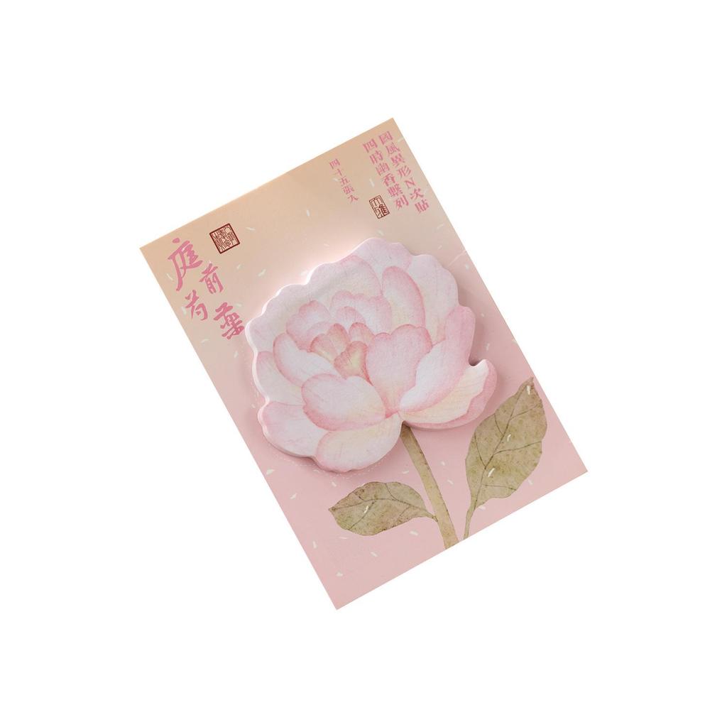 Zaomou Floral Sticky Notes: Opposite Sex Fragrant Series, Chinese Style, High Appearance Value for DIY Planners & Message Stickers