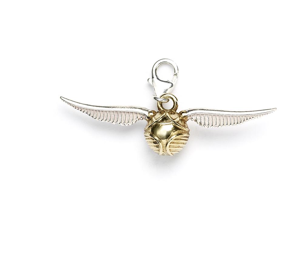 Harry Potter sterling silver Golden snitch clip on charm