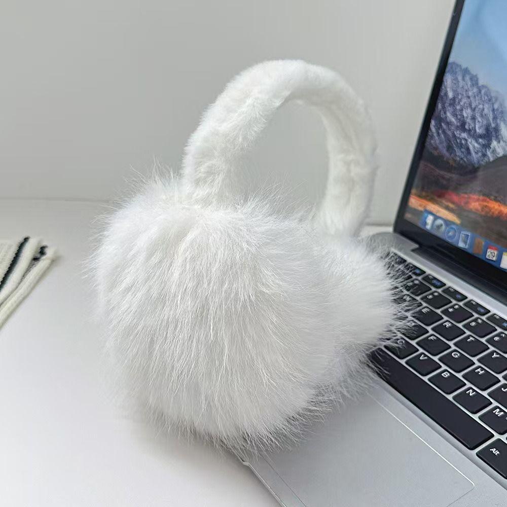 Cold Protection Foldable Earmuffs Thickened Soft Plush Earflaps  For Women Men Outdoor