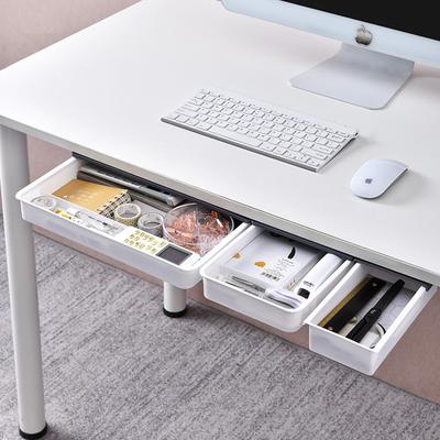 Undertable Drawer Invisible Storage Box, Office Computer Desktop Organizer, Classroom Storage, Stationery, Makeup Storage Drawer