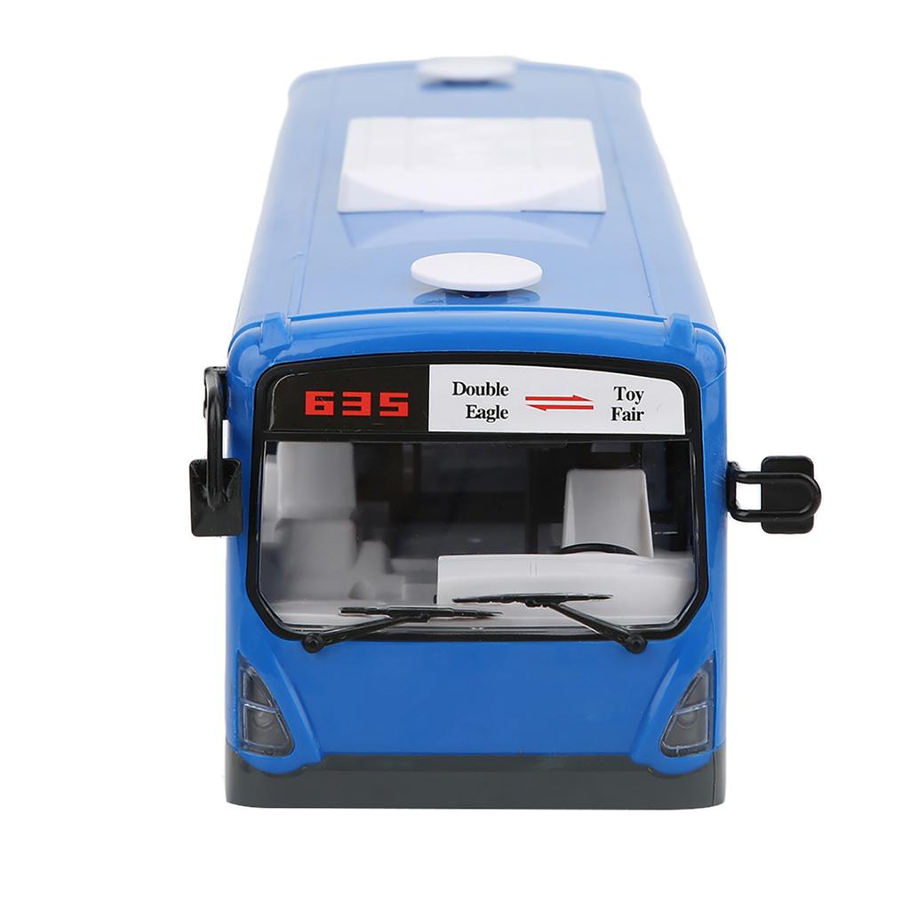 Blue Remote Control Bus 2.4GHz Electric with Simulation Sound Light 1:20 Scale RC Car Model Toy