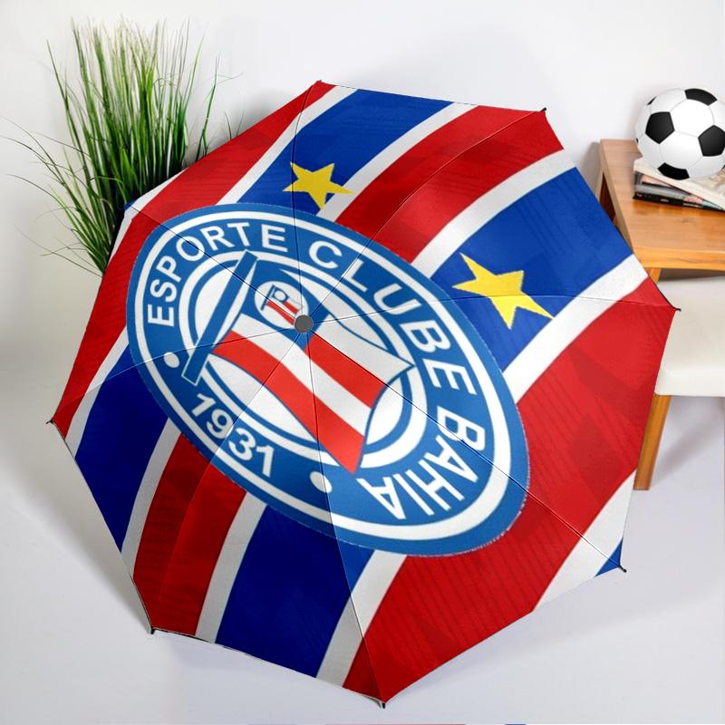 Ba-hia Sports Club Emblem Printed Automatic Umbrella, 8-Frame for Travel, camping, Casual Umbrella, Essential Gift for for family and friends