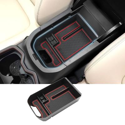 Coleya Toyota RAV4 50 Series Dedicated Console Console Center Storage ABS Custom with Rubber Abrasion Stain Easy Small Item Car Red (2019.4~) Box,