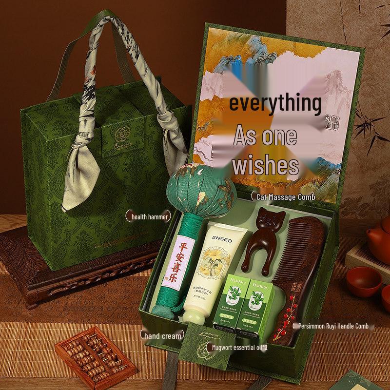 Elegant Wooden Comb Gift Set: Premium Mother's Day or Birthday Surprise for Mom, Mother-in-Law, and Elders