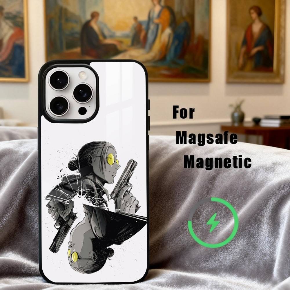 Anime S-Sakamoto-O D-Days Phone Case For iPhone17,16,15,14,13,12,11 Plus,For Magnetic Wireless Charge Cover