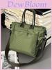 Nylon Casual Tote Bag With Zipper Pockets For Daily Outdoor Travel