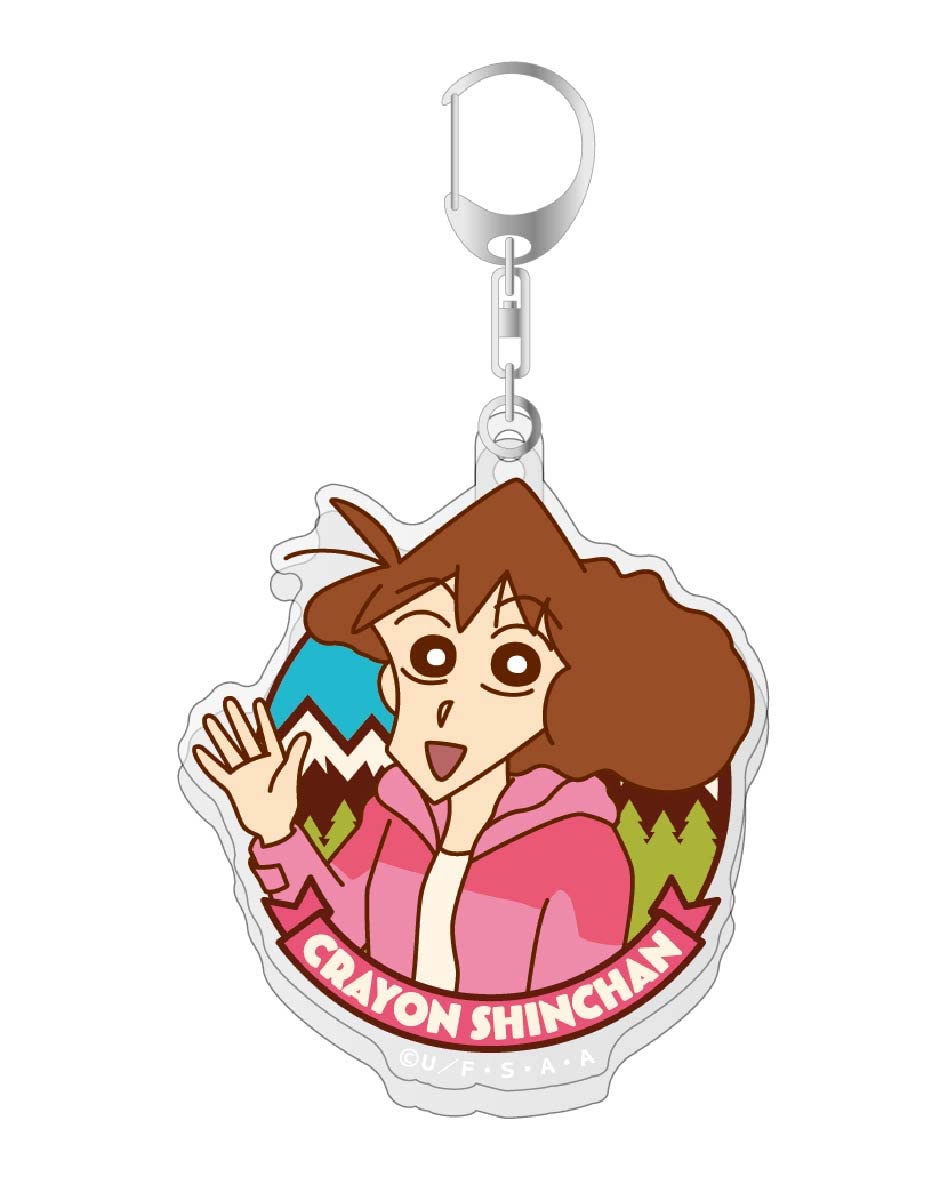 

Акриловый брелок для ключей Nohara Family Campfire Misae Shin-chan
