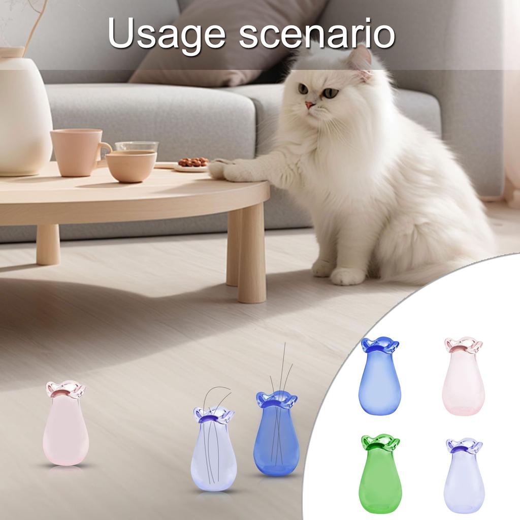 Cats Furs Storage Vase Pet Hair Organizers Cats Whisker Collector Miniature Plant Jars Home Decoration Accessory