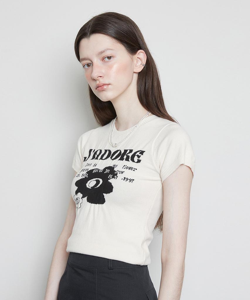 LARTIGENT L3 Jadore Flower Knit(Beige)
