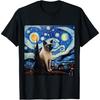 Siamese Cat Starry Night - Siamese Cat Starry Night Men Women Kids T-Shirt
