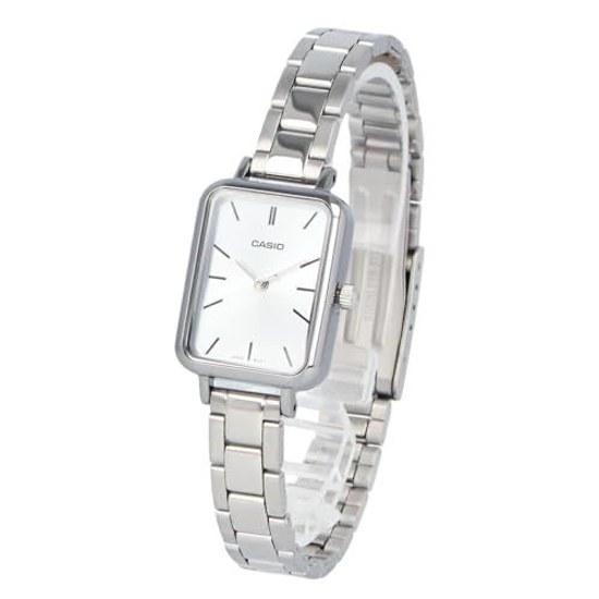 CASIO Cheap Chipukashi Wristwatch Watch Ladies Quartz Analog Brass Stainless Silver Ice Blue LTP-V009D-2E