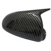 Pour Mercedes Benz Smart Fortwo W451 2008-2014 Cache de rétroviseur latéral arrière de voiture Noir Brillant / Aspect Fibre de Carbone Garniture de Boîtier de Rétroviseur