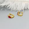 Manufacturer'S Supply Exquisite Temperament Color Zircon U-Shaped Ear Buckle Women'S Simple Niche Earrings In Stock