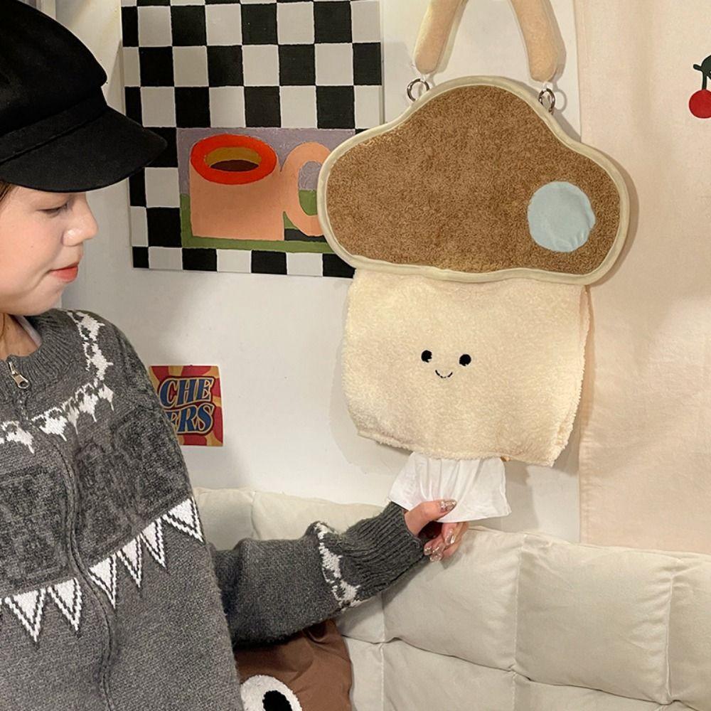 Detachable Hanging Tissue Bag Cloud-shaped Car Tissue Holder Cute Portable Tissue Cover  Outdoor